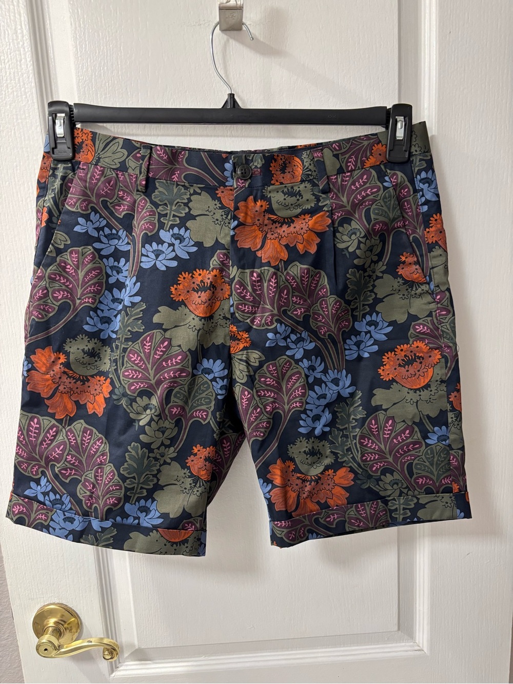 Scotch & Soda Floral Men’s Shorts Cotton Stretch Orange Olive Lilac Blue Pink
